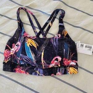 NWT Energy bra floral pattern size 4